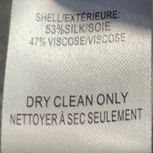 Parker Silk Blend Blouse L Abstract Floral Print Boho Top Button Front large - Picture 4 of 4